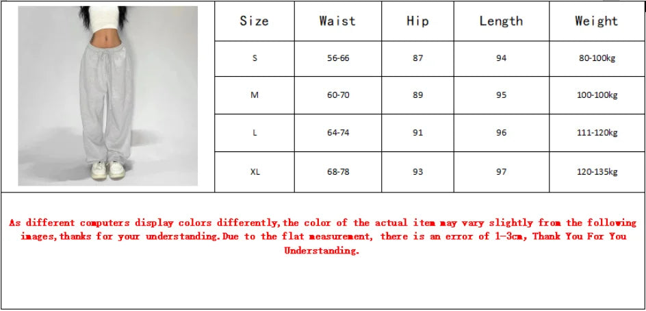 Casual Women Solid New Pant Fashion Summer Oversized Vintage Pocket Drawstring Wide Leg Pants Elegant Loose Baggy Chic Trousers Ghost District