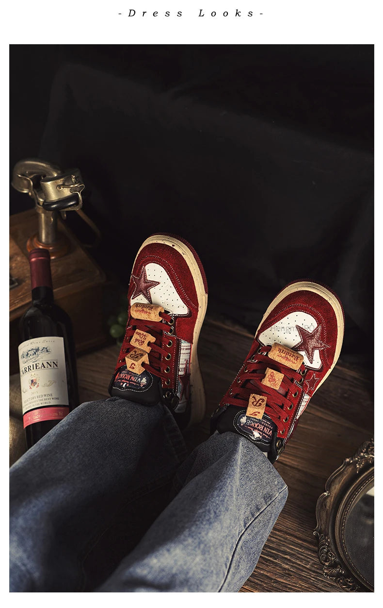 Women Sneakers Man Retro Star Y2K Punk Rap Street Shoes for Male  Fashion Skate Shoes Couple Casual Shoes Unisex Designer Tennis - Ghost District