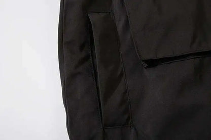 HKSH Men's Darkwear Spring Autumn New Tide Personality Tactical Jacket Japanese Safari Style Chic Coat Hooded Techwear HK0012 - Ghost District