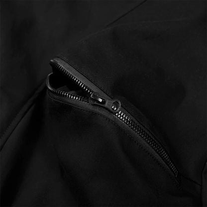 Unisex High Street Functional Cargo Jacket Techwear Fake two-piece Tactical Windbreaker Coats Streetwear Men's clothing Oversize - Ghost District