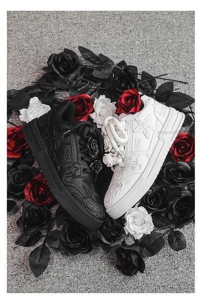 Women Sneakers Man Retro Star Y2K Punk Rap Street Shoes for Male  Fashion Skate Shoes Couple Casual Shoes Unisex Designer Tennis - Ghost District