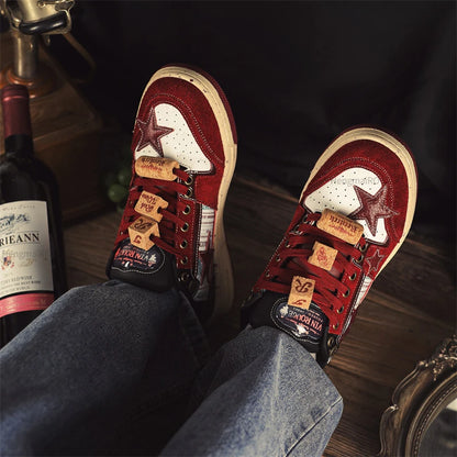 Women Sneakers Man Retro Star Y2K Punk Rap Street Shoes for Male  Fashion Skate Shoes Couple Casual Shoes Unisex Designer Tennis - Ghost District