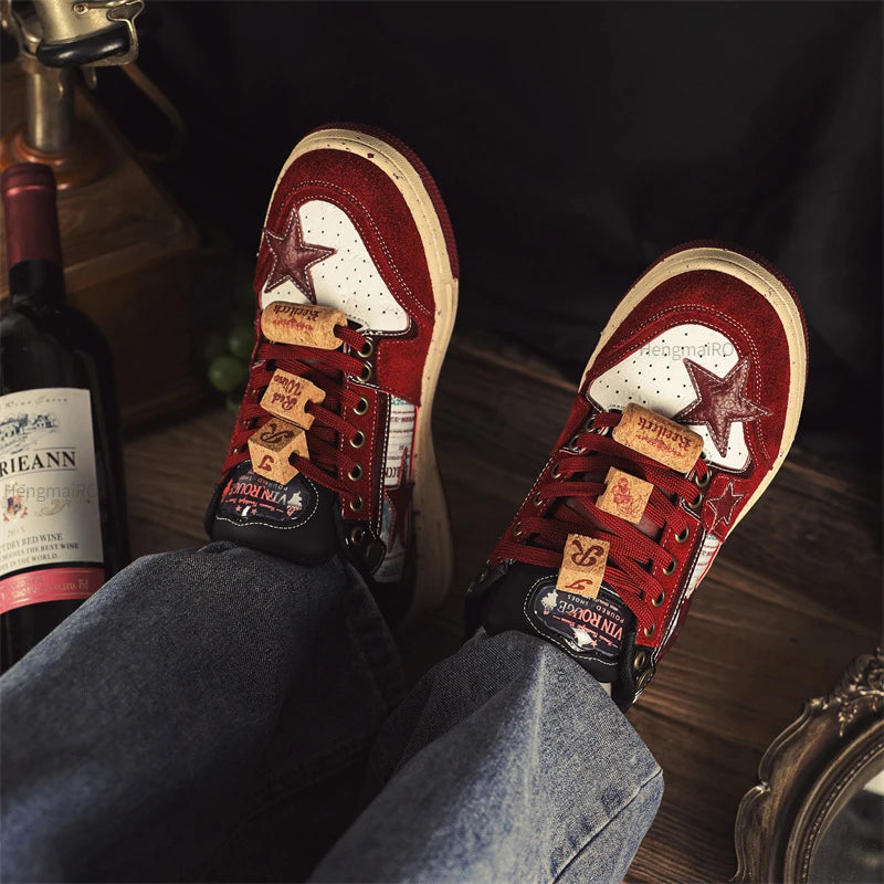 Women Sneakers Man Retro Star Y2K Punk Rap Street Shoes for Male  Fashion Skate Shoes Couple Casual Shoes Unisex Designer Tennis - Ghost District