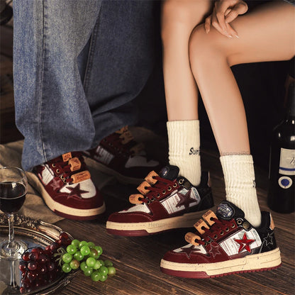 Women Sneakers Man Retro Star Y2K Punk Rap Street Shoes for Male  Fashion Skate Shoes Couple Casual Shoes Unisex Designer Tennis - Ghost District