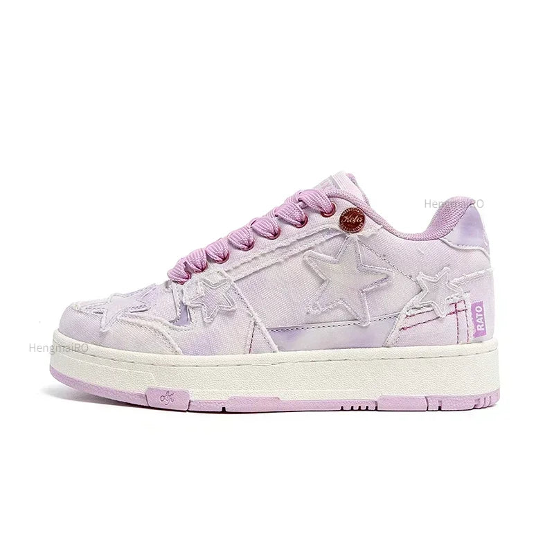 Women Sneakers Man Retro Star Y2K Punk Rap Street Shoes for Male  Fashion Skate Shoes Couple Casual Shoes Unisex Designer Tennis - Ghost District