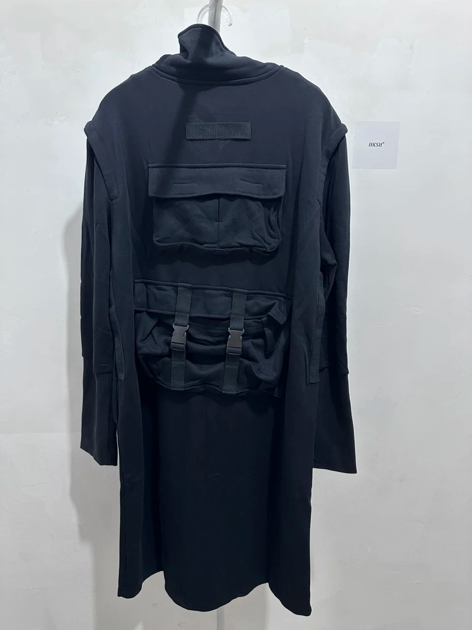 HKSH Spring Autumn New Man Tide Dark Functional Heavy Cloak Multi Pockets Jackets Loose Handsome Yamamoto Techwear Trench HK5607 Ghost District