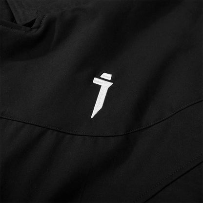 Unisex High Street Functional Cargo Jacket Techwear Fake two-piece Tactical Windbreaker Coats Streetwear Men's clothing Oversize - Ghost District