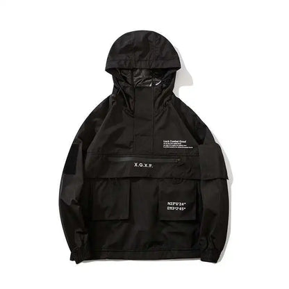 HKSH Men's Darkwear Spring Autumn New Tide Personality Tactical Jacket Japanese Safari Style Chic Coat Hooded Techwear HK0012 - Ghost District