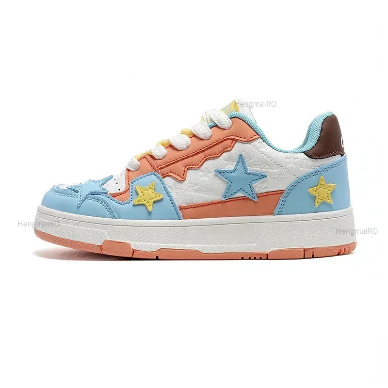 Women Sneakers Man Retro Star Y2K Punk Rap Street Shoes for Male  Fashion Skate Shoes Couple Casual Shoes Unisex Designer Tennis - Ghost District