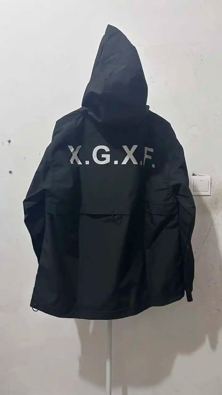 HKSH Men's Darkwear Spring Autumn New Tide Personality Tactical Jacket Japanese Safari Style Chic Coat Hooded Techwear HK0012 - Ghost District