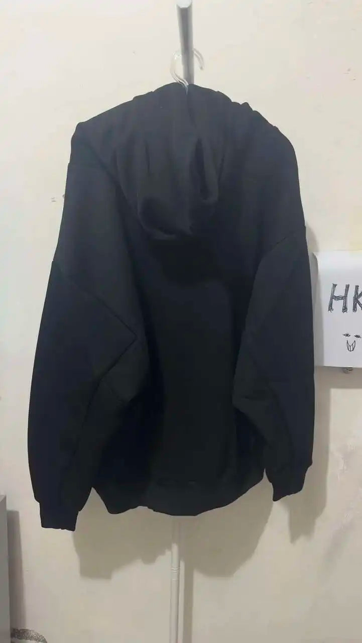 HKSH Heavy Industry Spring Autumn Men's Tide Stacked Collar Sweatshirt Hooded Hoodies Loose Casual Solid Color Punk Coats HK0797 Ghost District