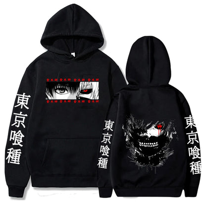 Anime Hoodie Mens Fashion Warm Sweatshirt Graphical Printed Hip Hop Hoodies Casual Streetwear Spring Autumn New Hoody Ghost District