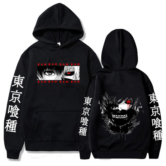 Anime Hoodie Mens Fashion Warm Sweatshirt Graphical Printed Hip Hop Hoodies Casual Streetwear Spring Autumn New Hoody Ghost District