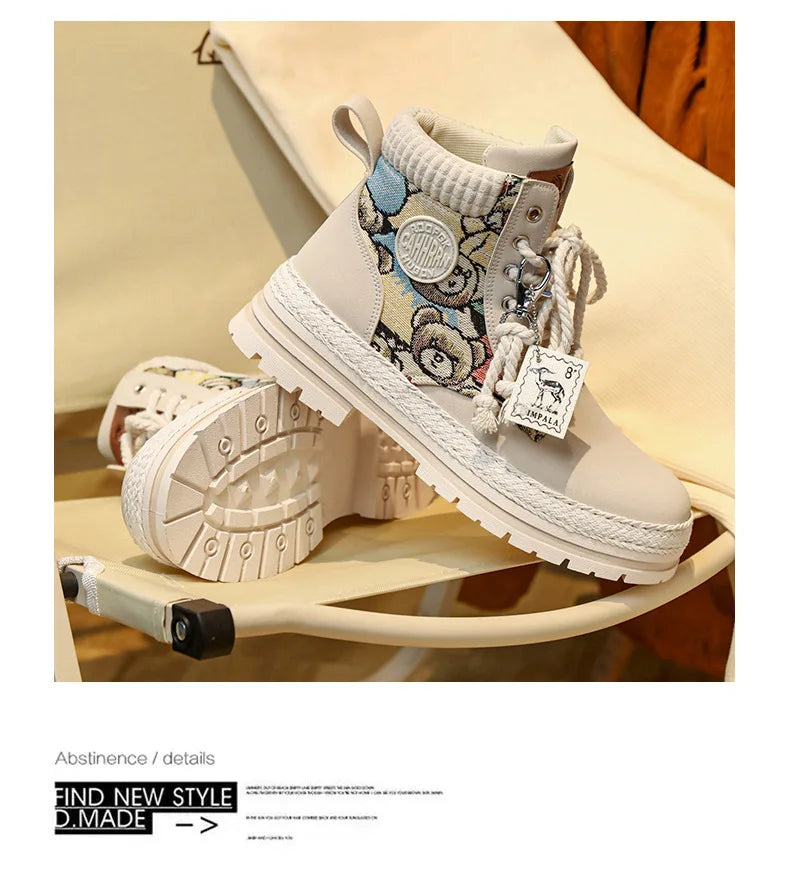New Men's Winter Boots Outdoor Platform Boots 2023 Designer Men's Shoes Comfortable Desert Boots Street Style Motorcycle Boots - Ghost District