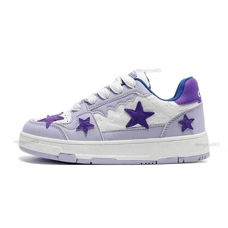 Women Sneakers Man Retro Star Y2K Punk Rap Street Shoes for Male  Fashion Skate Shoes Couple Casual Shoes Unisex Designer Tennis - Ghost District