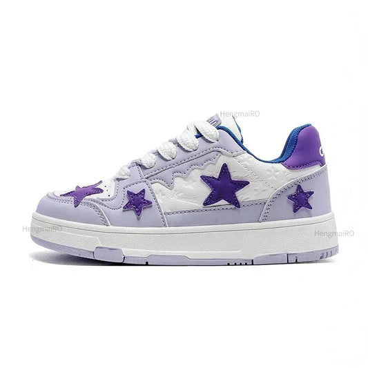 Women Sneakers Man Retro Star Y2K Punk Rap Street Shoes for Male  Fashion Skate Shoes Couple Casual Shoes Unisex Designer Tennis - Ghost District