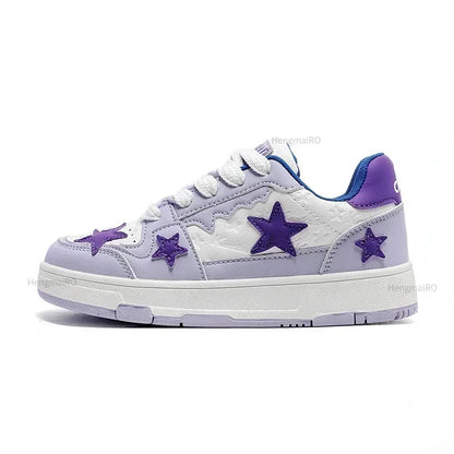 Women Sneakers Man Retro Star Y2K Punk Rap Street Shoes for Male  Fashion Skate Shoes Couple Casual Shoes Unisex Designer Tennis - Ghost District