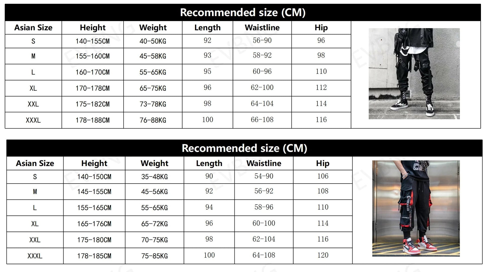 Joggers Cargo Pants for Men Casual Hip Hop Hit Color Pocket Male Trousers Sweatpants Streetwear Ribbons Techwear Pants - Ghost District