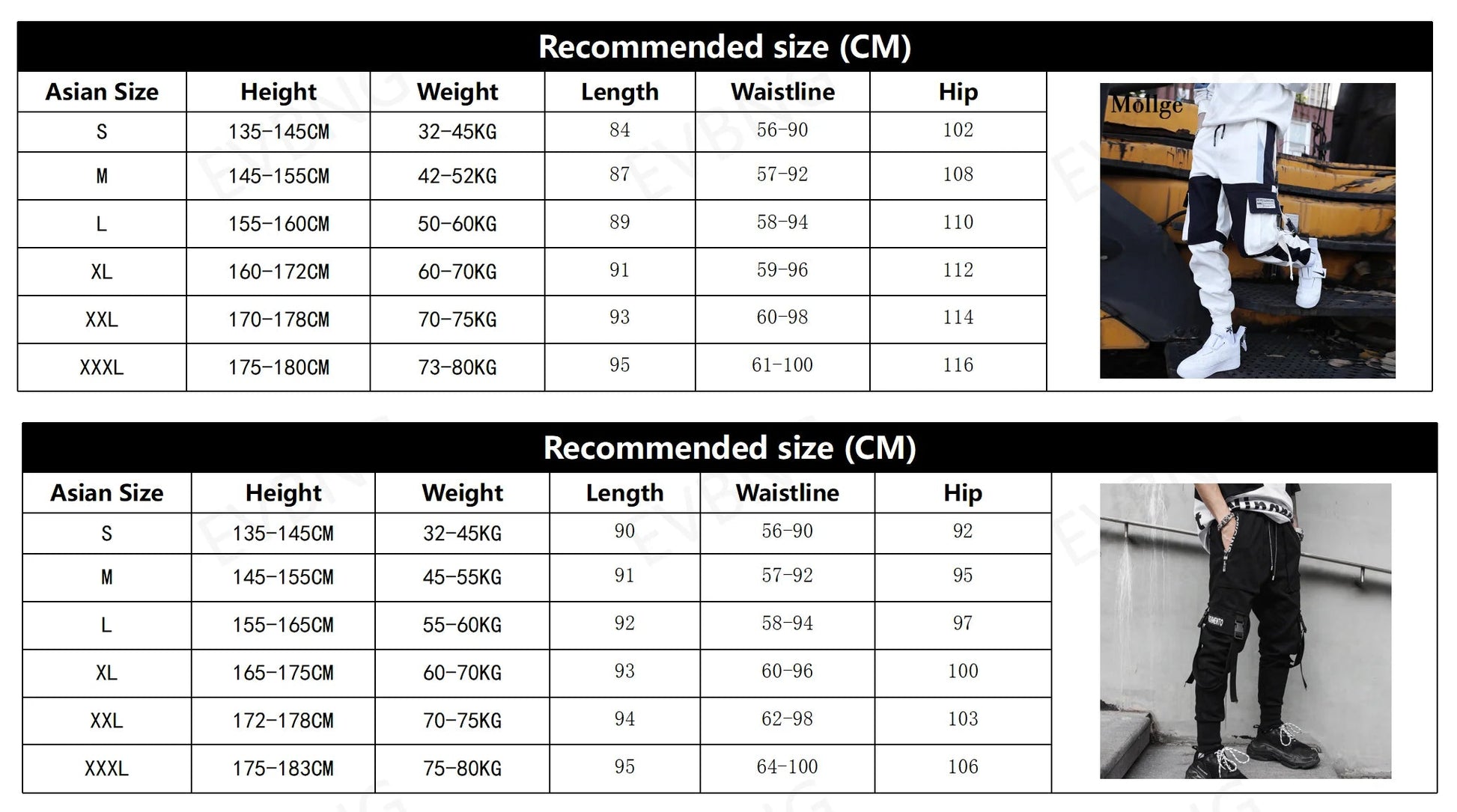 Joggers Cargo Pants for Men Casual Hip Hop Hit Color Pocket Male Trousers Sweatpants Streetwear Ribbons Techwear Pants - Ghost District