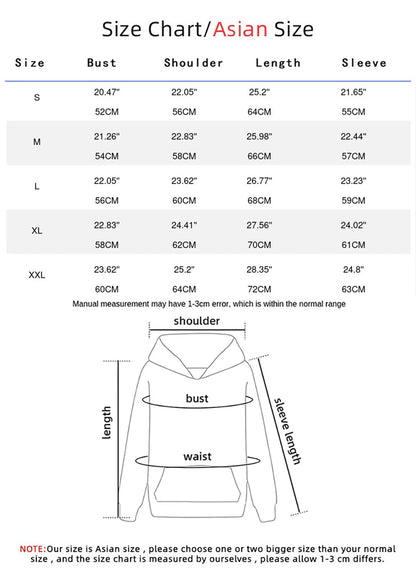 Hip Hop Street Casual Printed Female Hoodies Fashion Hoodie Oversize Loose New Sweatshirts Autumn Warm Fleece Clothing Ghost District