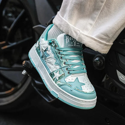 Women Sneakers Man Retro Star Y2K Punk Rap Street Shoes for Male  Fashion Skate Shoes Couple Casual Shoes Unisex Designer Tennis - Ghost District