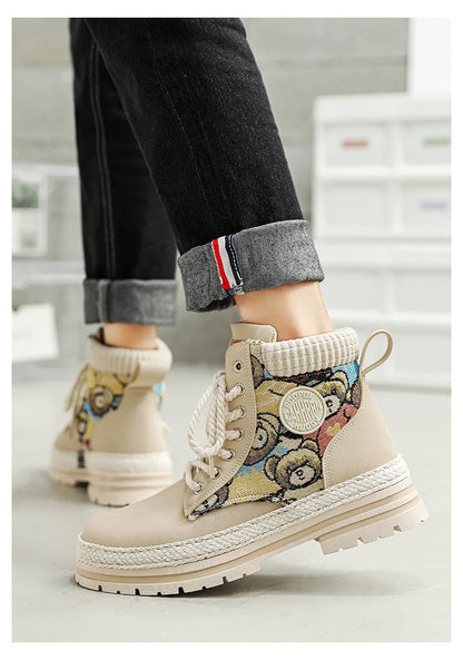 New Men's Winter Boots Outdoor Platform Boots 2023 Designer Men's Shoes Comfortable Desert Boots Street Style Motorcycle Boots - Ghost District