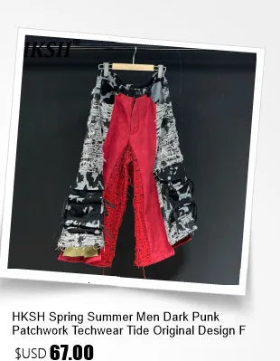 HKSH Spring Autumn New Man Tide Dark Functional Heavy Cloak Multi Pockets Jackets Loose Handsome Yamamoto Techwear Trench HK5607 Ghost District