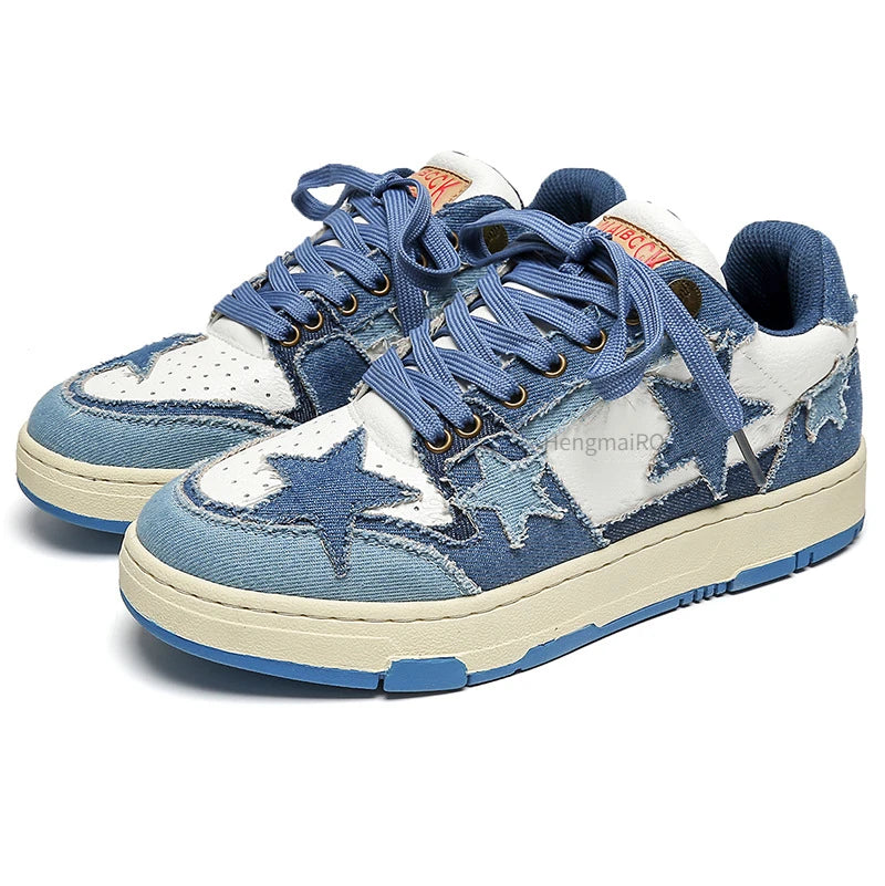 Women Sneakers Man Retro Star Y2K Punk Rap Street Shoes for Male  Fashion Skate Shoes Couple Casual Shoes Unisex Designer Tennis - Ghost District