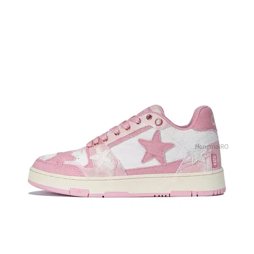 Women Sneakers Man Retro Star Y2K Punk Rap Street Shoes for Male  Fashion Skate Shoes Couple Casual Shoes Unisex Designer Tennis - Ghost District