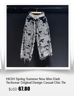 HKSH Spring Autumn New Man Tide Dark Functional Heavy Cloak Multi Pockets Jackets Loose Handsome Yamamoto Techwear Trench HK5607 Ghost District