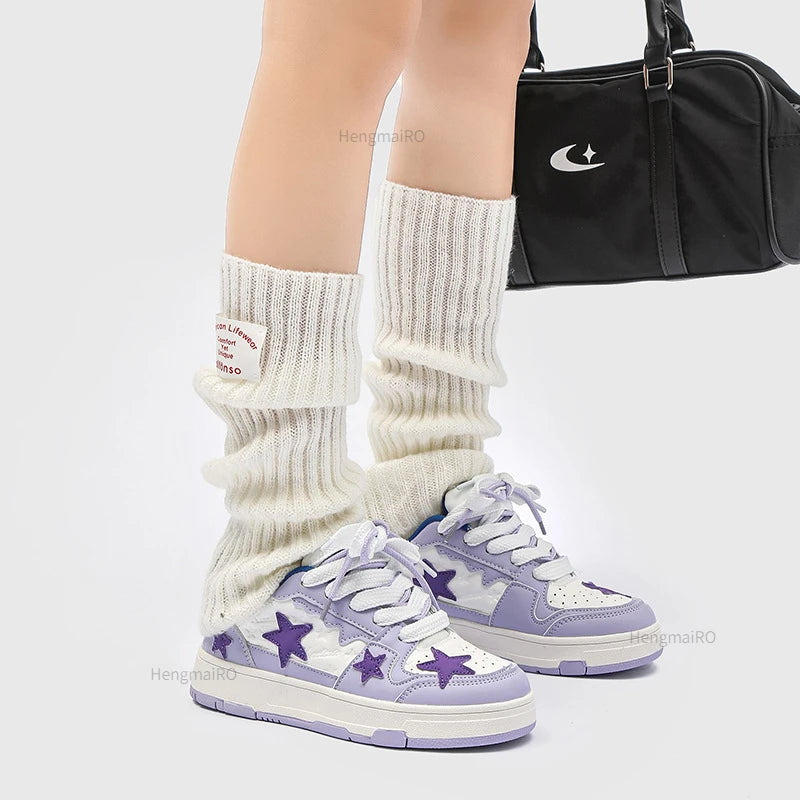 Women Sneakers Man Retro Star Y2K Punk Rap Street Shoes for Male  Fashion Skate Shoes Couple Casual Shoes Unisex Designer Tennis - Ghost District