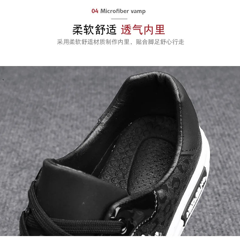 Trend Designer Casual Shoes for Men Street Tinsel Skulls Flats Vulcanized Fashion Brand Luxury Sneakers Jogging Man Sport Shoes - Ghost District