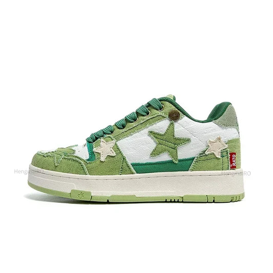 Women Sneakers Man Retro Star Y2K Punk Rap Street Shoes for Male  Fashion Skate Shoes Couple Casual Shoes Unisex Designer Tennis - Ghost District